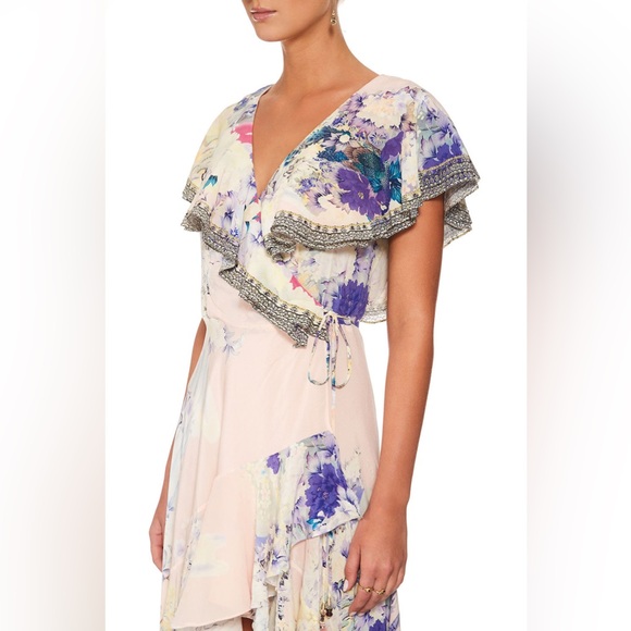 Camilla Harajuku Heiress Frill Sleeve Long Dress in Small - Picture 7 of 11